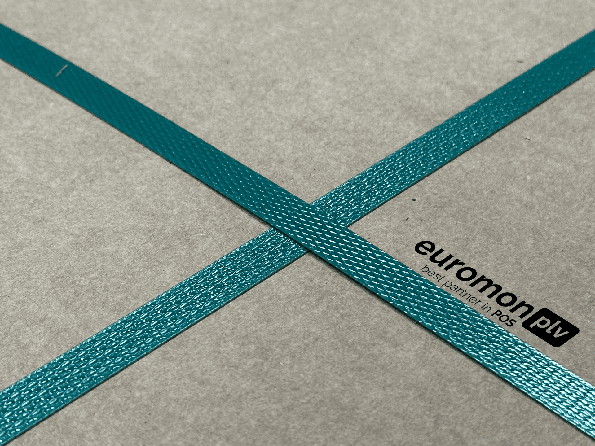 Close-up of eco-friendly strapping
