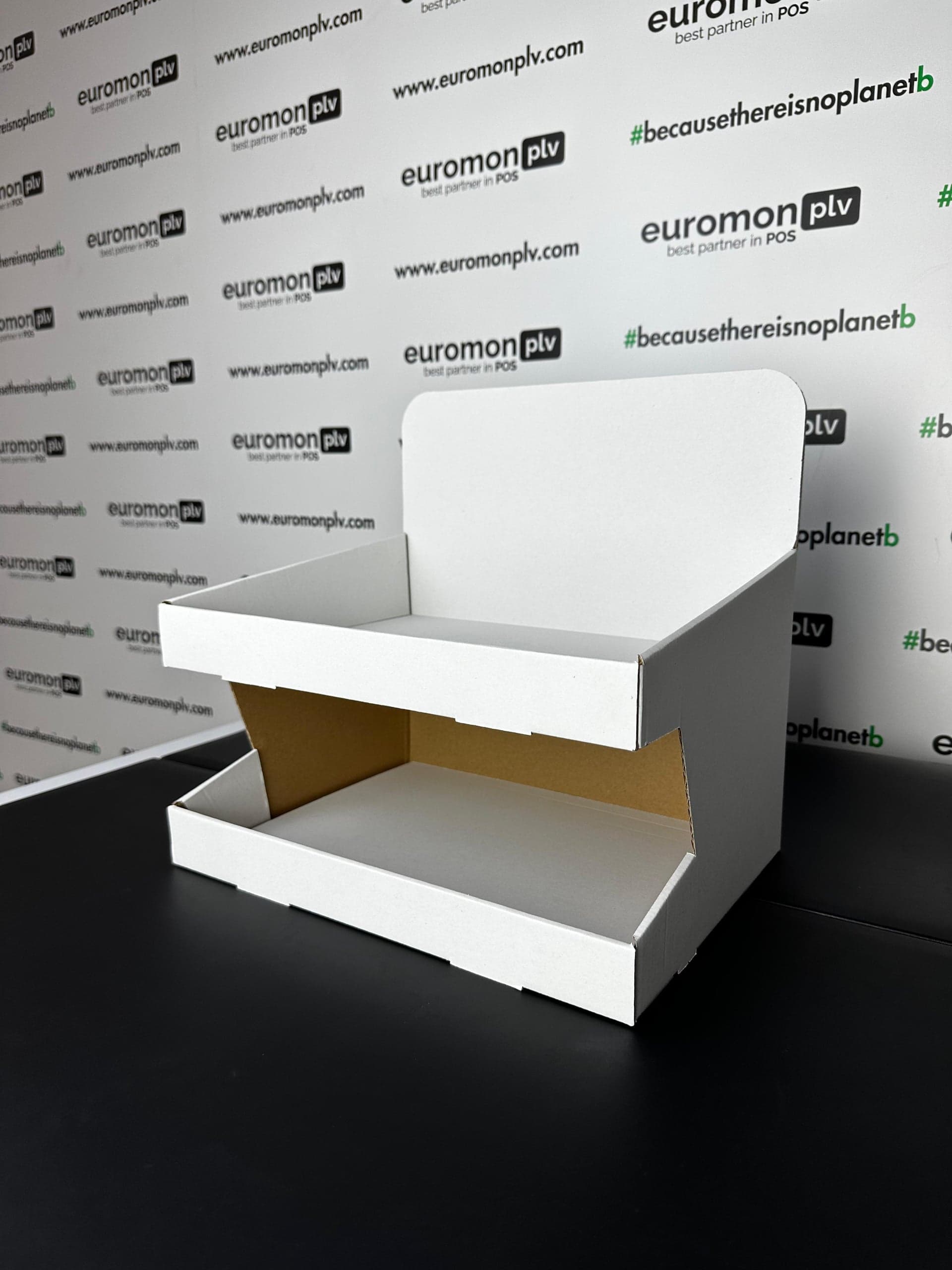 Euromon PLV introduit des présentoirs en carton dans sa gamme de solutions